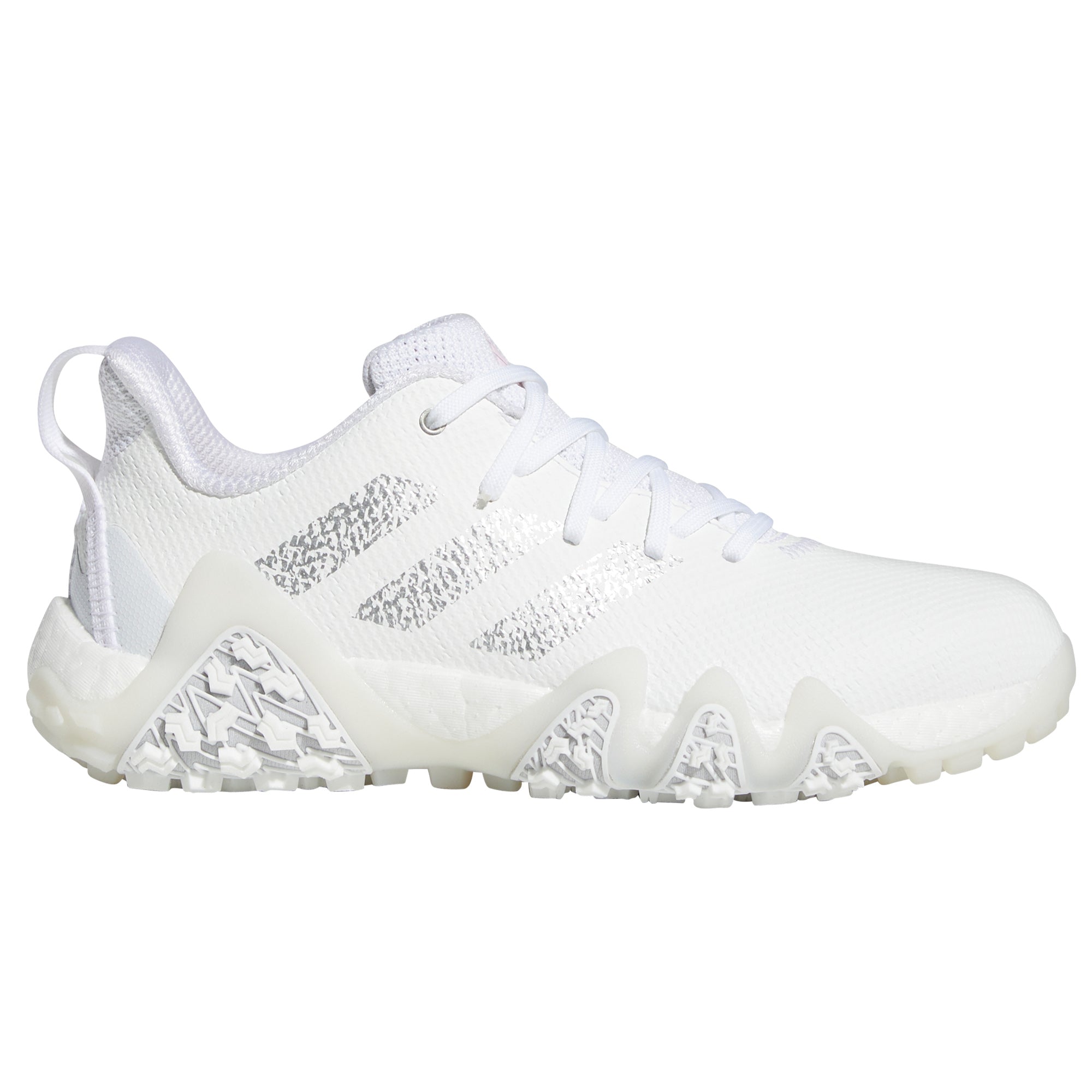 Adidas Codechaos 22 Ladies Golf Shoes White/Silver Metallic/Clear Pink